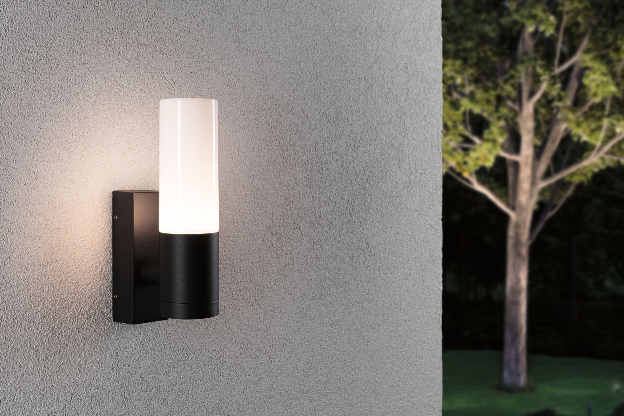 Paulmann 94787 applique d'extérieur Tralia IP44 max. 10W 250 mm Anthracite aluminium E27 - Luminaire d'extérieur sans ampoule