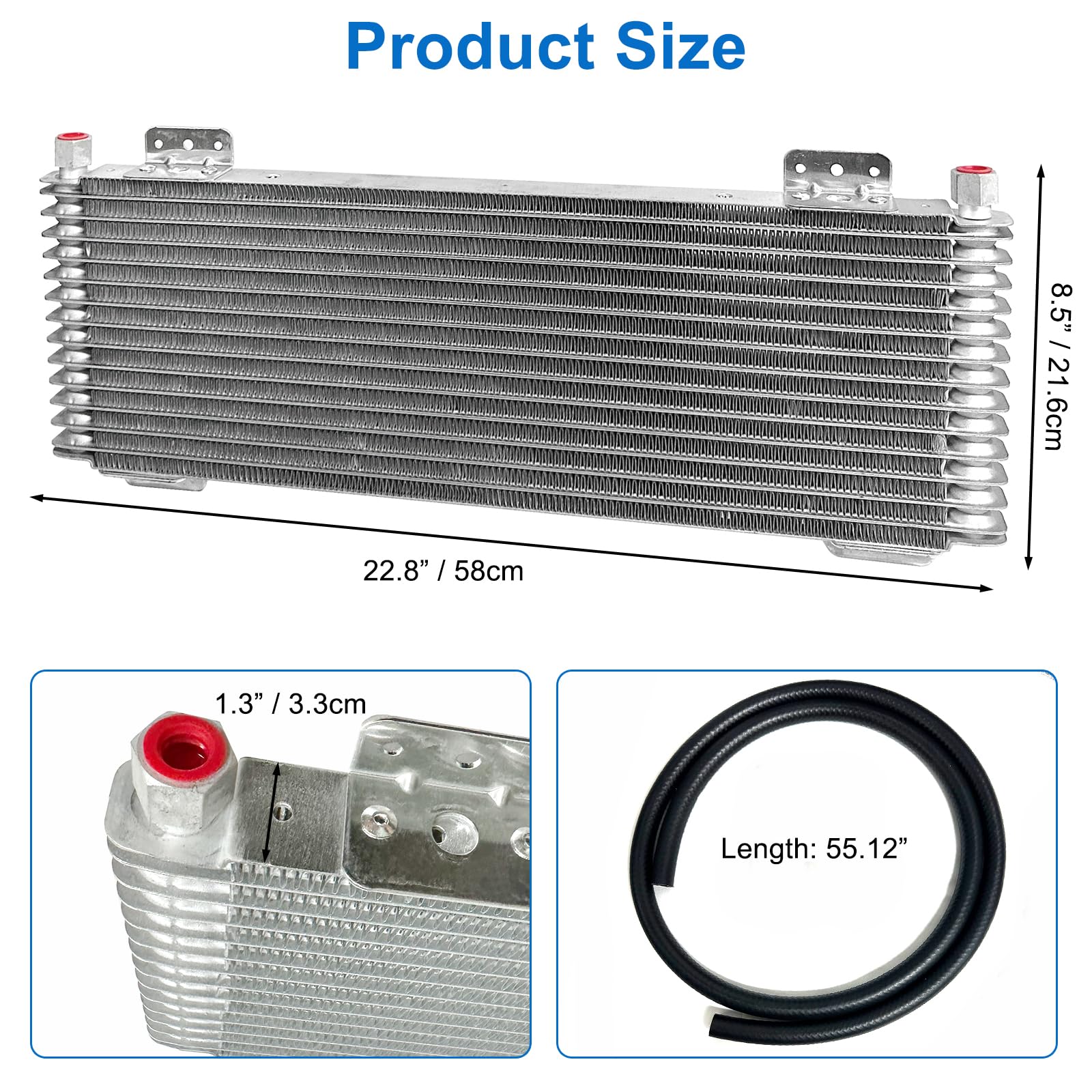 Enfriador De Aceite De Transmisión De Baja Presión Tru-Cool Max LPD47391, Capacidad 40000 GVW