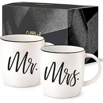 triple gifffted mr and mrs mug set gifts ideas couples christmas partner cups men women wedding bride groom wedding anniversary wedding gifts for bride and groom ceramic 380 ml
