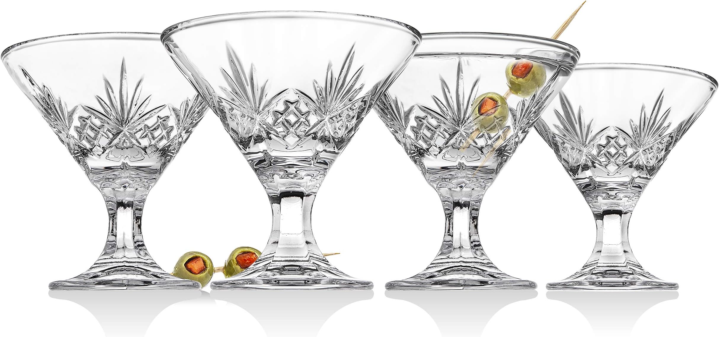 Godinger Dublin Crystal Champagne Flutes Set of 4, 6