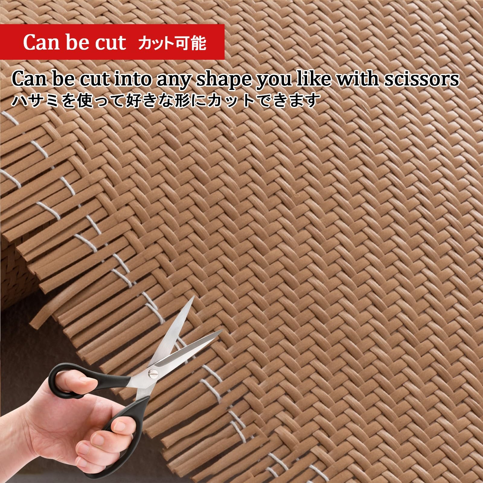 Rollo de Correas de Ratán de Plástico Ratan Rollo Mimbre Cinturón Tejido de Ratán Ratan Sintetico por Metros Proyectos de Bricolaje Correas de Caña Natural Rattan Cannage,gabinete,silla,muebles(15.7"