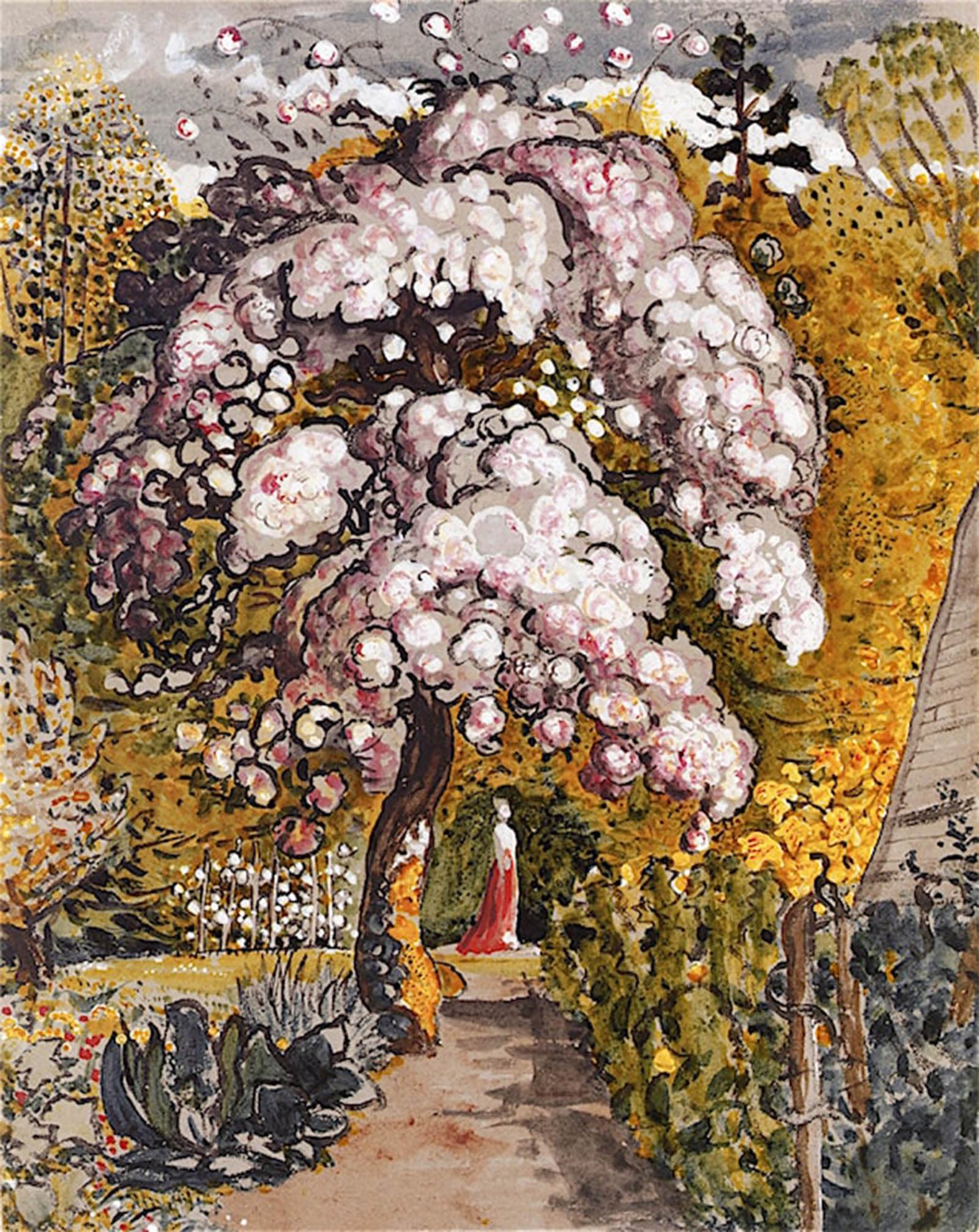 ARTXLXXBN Famous Prints Artwork Pictures Poster Painting Art in a Shoreham Garden by Samuel Palmer Artwork Landscape Pictures for Home Decor 60x90cm
