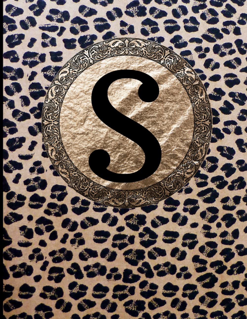 Letter S notebook : Initial S Monogram Notebook Journal Leopard Print: Cheetah Journal / College Ruled 100 Pages Lined Paper - Large 8.5 x 11 / Journal Gift