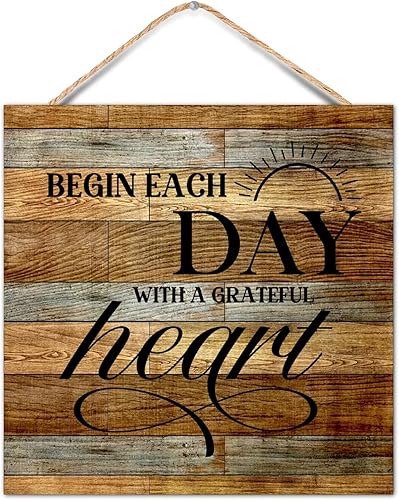 Miniatura 11 de Letrero de madera de 16 x 16 pulgadas, con cita motivacional, frase cristiana con texto en inglés "Amazing Grace How Sweet the Sound", con citas