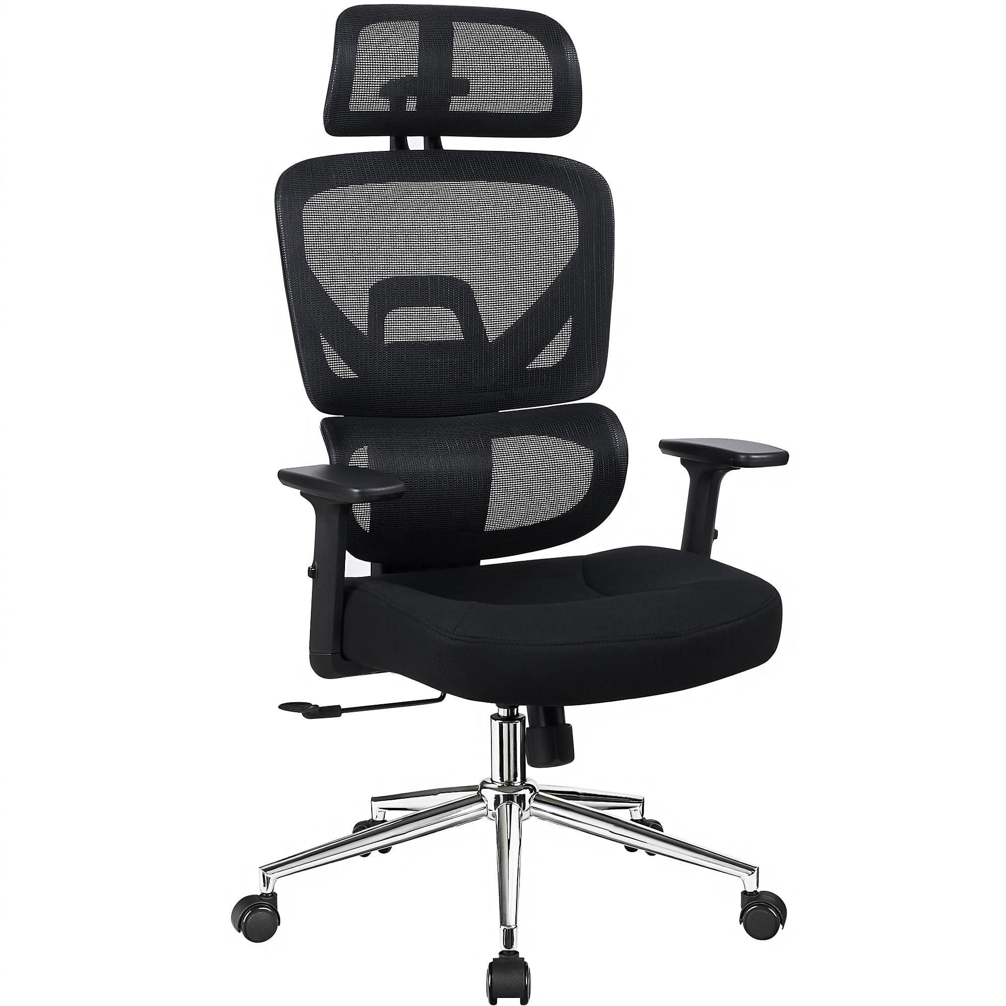 VECELO High Back Ergonomic Office Chair Big and Tall Mesh Desk Chair with Wheels Tilt Function 3D Headrest