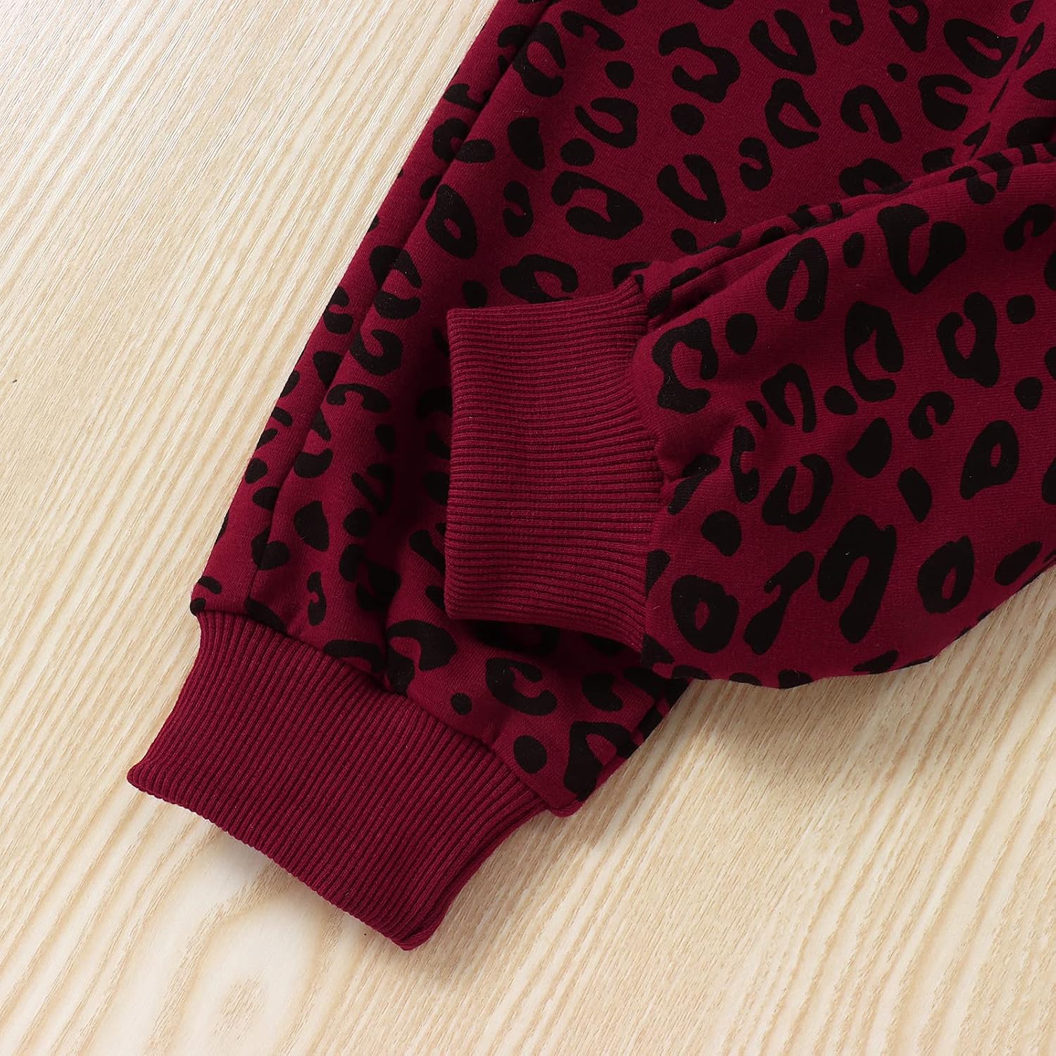 GLIGLITTR Toddler Baby Girl Leopard Fall Clothes Long Sleeve Pullover Crew Neck Top Sweatshirt Pants Casual Winter Outfits