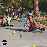 Vista 2 de EzyRoller Nuevo juguete Drifter-X Ride on para mayores de 4 años, hasta 150 libras. - Negro