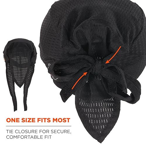 Miniatura 7 de Ergodyne Skullerz 8948 Mesh Do Rag Bandana y Gorra Inserto con Flexión Mejorada