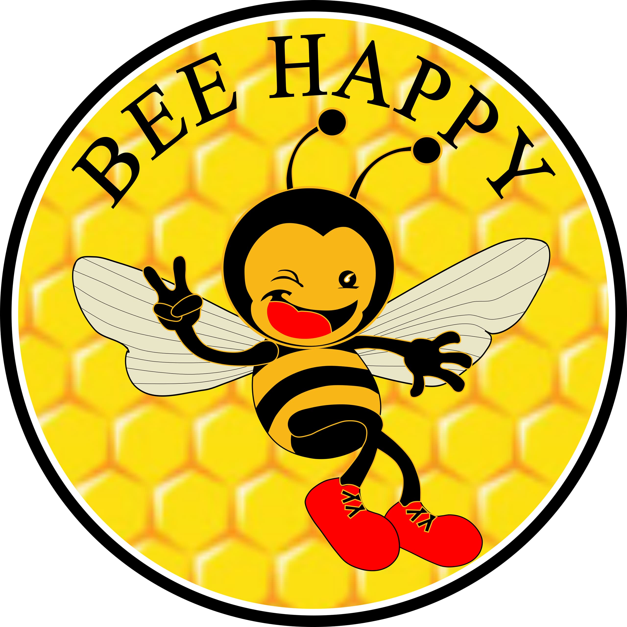 Save The Bees Sticker – Waterproof Vinyl, Multi-Color, Made In USA