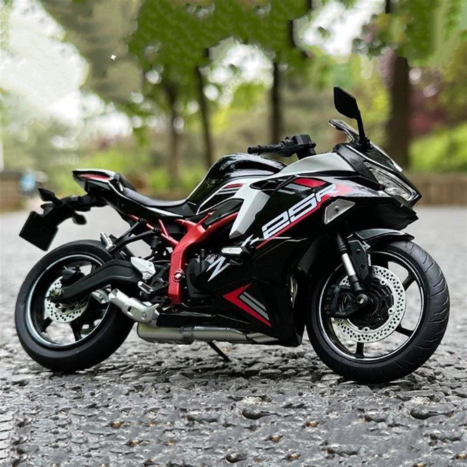 SEYXF Motorbike Toy 1:12 for Kawasaki ZX-25R Motorcycle Model Toy Collection(White)