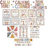 Vista 1 de Pajean Juego de tablero de anuncios para rincón de calma en el aula, conjunto de decoración para el aula, tabla de sentimientos, gestión