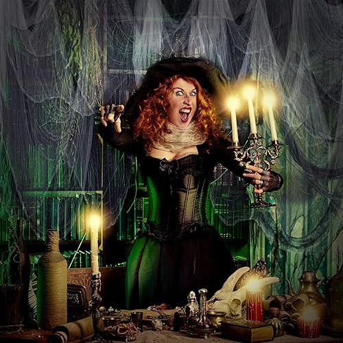 Miniatura 91 de Boao Paño de queso de Halloween para manualidades, tela de gasa de muselina de algodón grande para fiesta de Halloween, decoración de fiesta