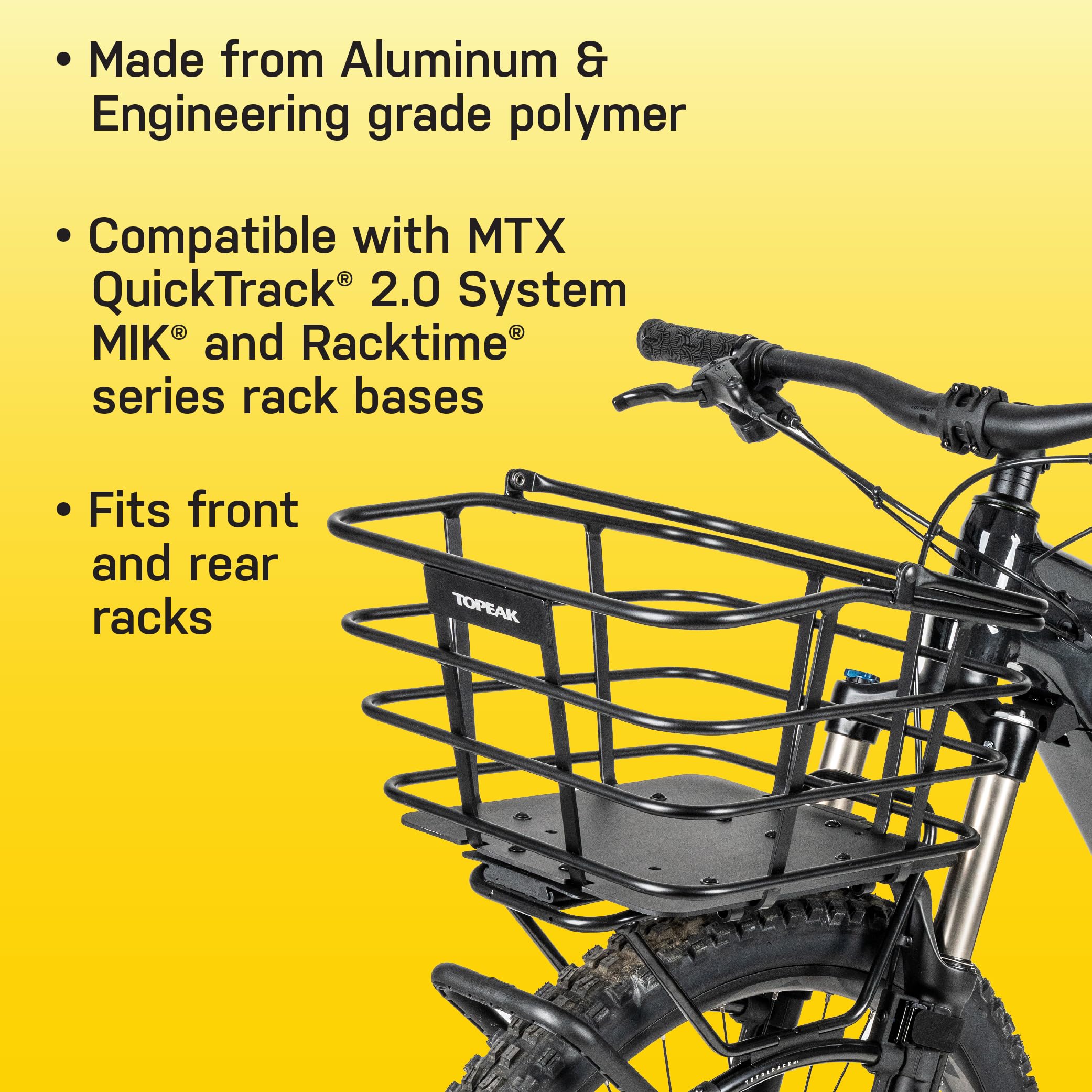Amazon | Topeak Urban Basket DX 22L クイックトラック互換性