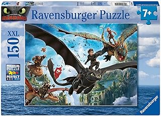 Comprar Ravensburger - Puzzles XXL Dragon Trainer 2 | Puzzle 7 Años O Más | Regalo Niño 7 Años O Más De 150 Piezas | Rompecabezas Niños De 49 X 36 Cm | Ravensburger Puzzle
