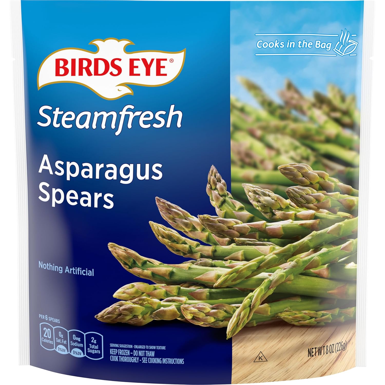 Birds Eye Steamfresh Asparagus Spears, Frozen Vegetable, 8 OZ