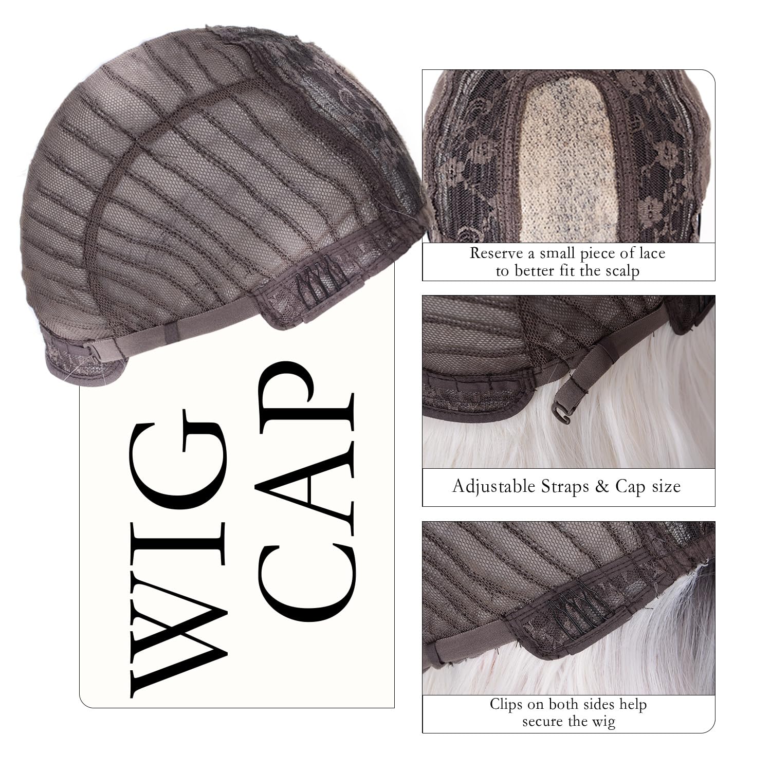 Long White Wig for Women 26 Inch Long Wavy wig Middle Part Natural Looking Synthetic Heat Resistant Wigs with Dark Roots Balayage Culry Wig for Cosplay Halloween Daily Use - Image 8