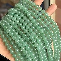 Vista 15 de MJDCB Natural Multicolor Volcanic Lava Stone Round Loose Stone Beads DIY for Jewelry Bracelet Making 15" (6mm, White)