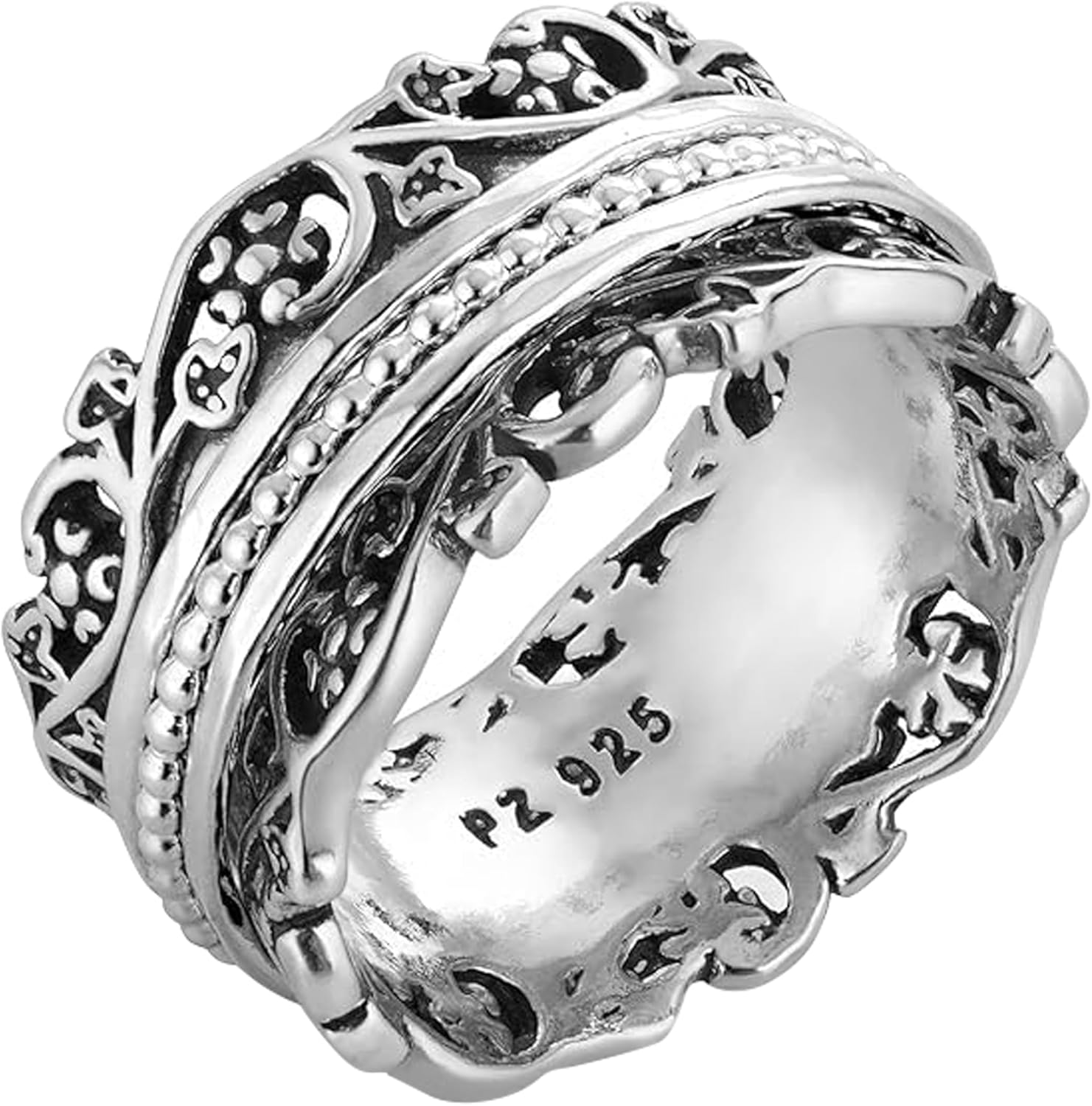 PZ Paz Creations Sterling Silver Roman Glass Pendant