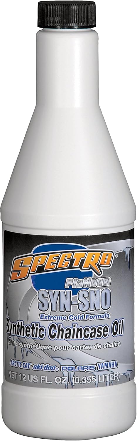 Spectro Oil Lubricante para motos de nieve 100% sintético, 12 onzas.