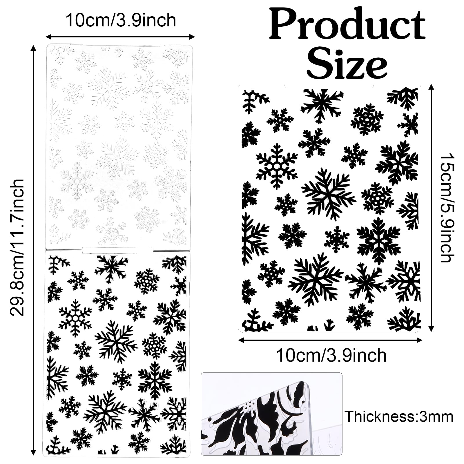 20 Pcs Embossing Folders for Card Making, DIY Craft Template Embossing Stencil Plastic Paper Card Decorating Mold Folder for Scrapbook Photo Album DIY Craft Making, 5.9 x 4.1 Inch (Vintage)