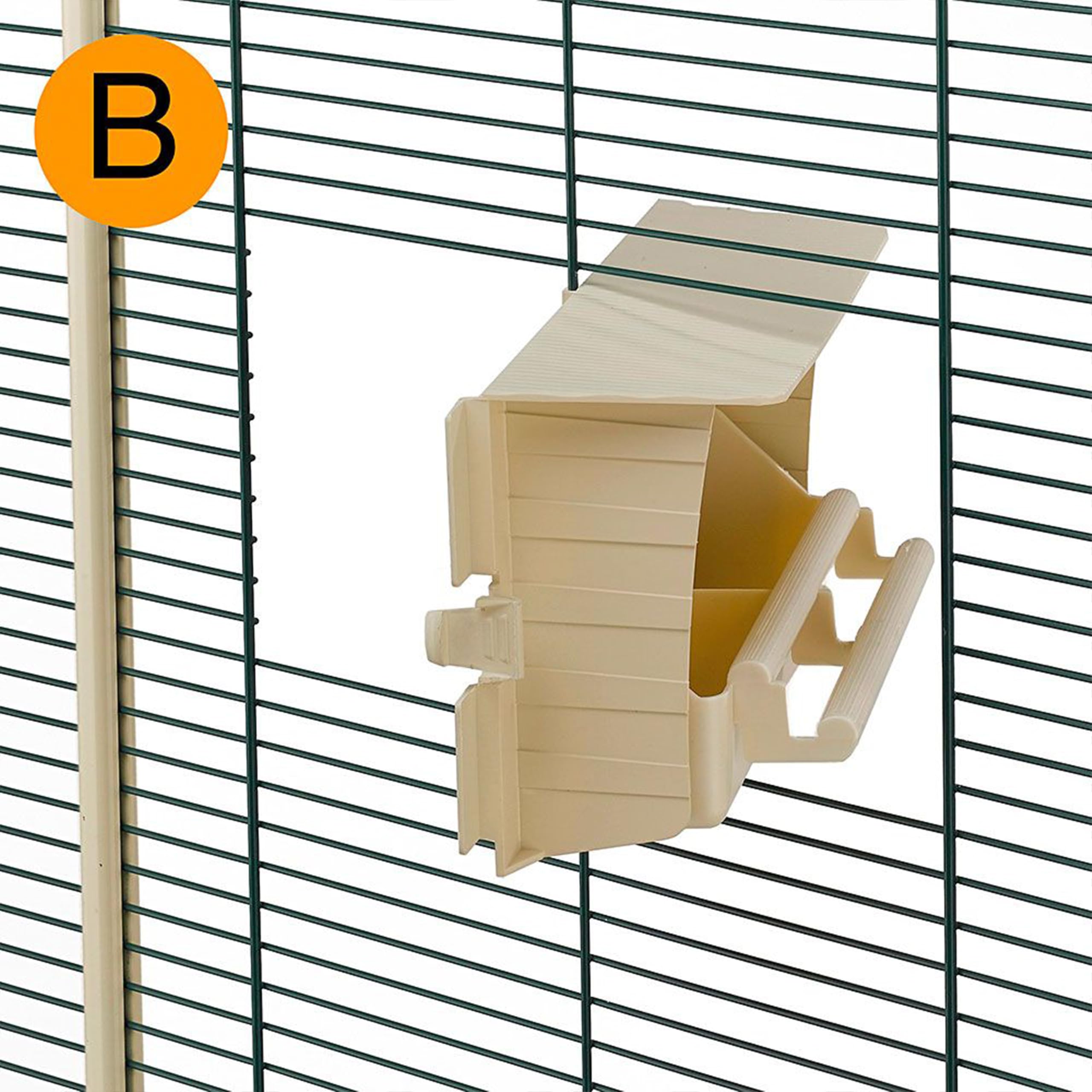 Ferplast Cage à Oiseaux NOTA Volière extérieure pour Oiseaux, Canaris, Pinsons, Perruches Ondulées, Inséparables, en Métal, Accessoires Inclus Mangeoires rotatives Perches Roues, 95x64xh 165,5 cm.
