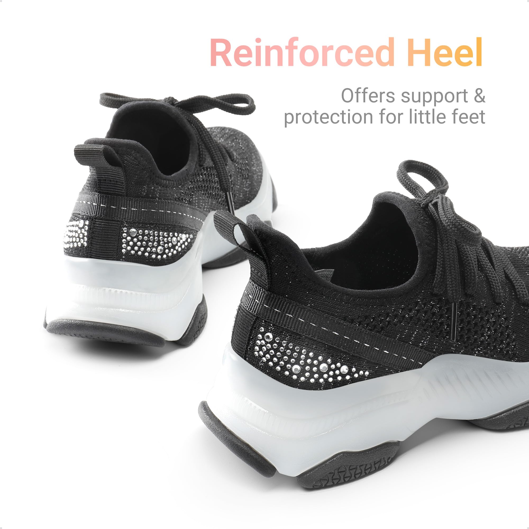 DREAM PAIRS Zapatillas Deportivas Sin Cordones para Niños Zapatillas Running para Correr Ligeros con Suela Antideslizantes