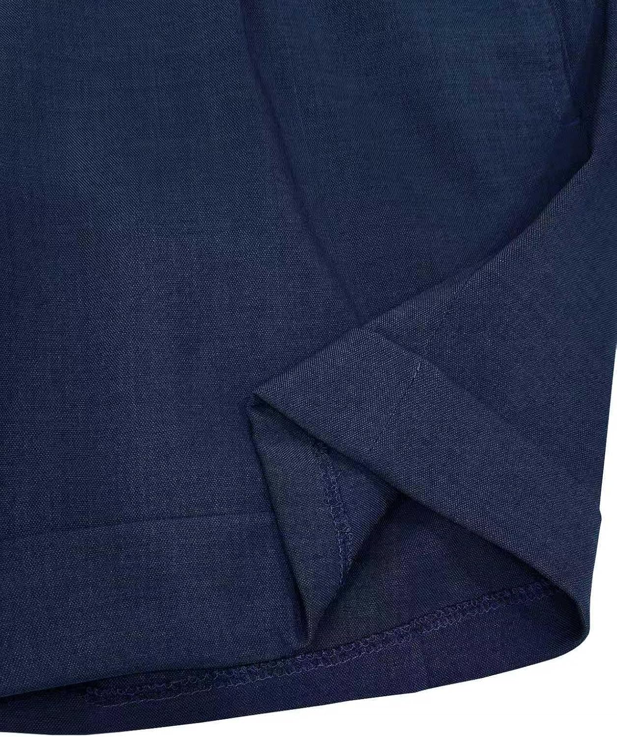 Men's Suit Shorts Casual Linen Short Pants Waist Lightweight Summer Beach Shorts for Men Vintage Classic Fit