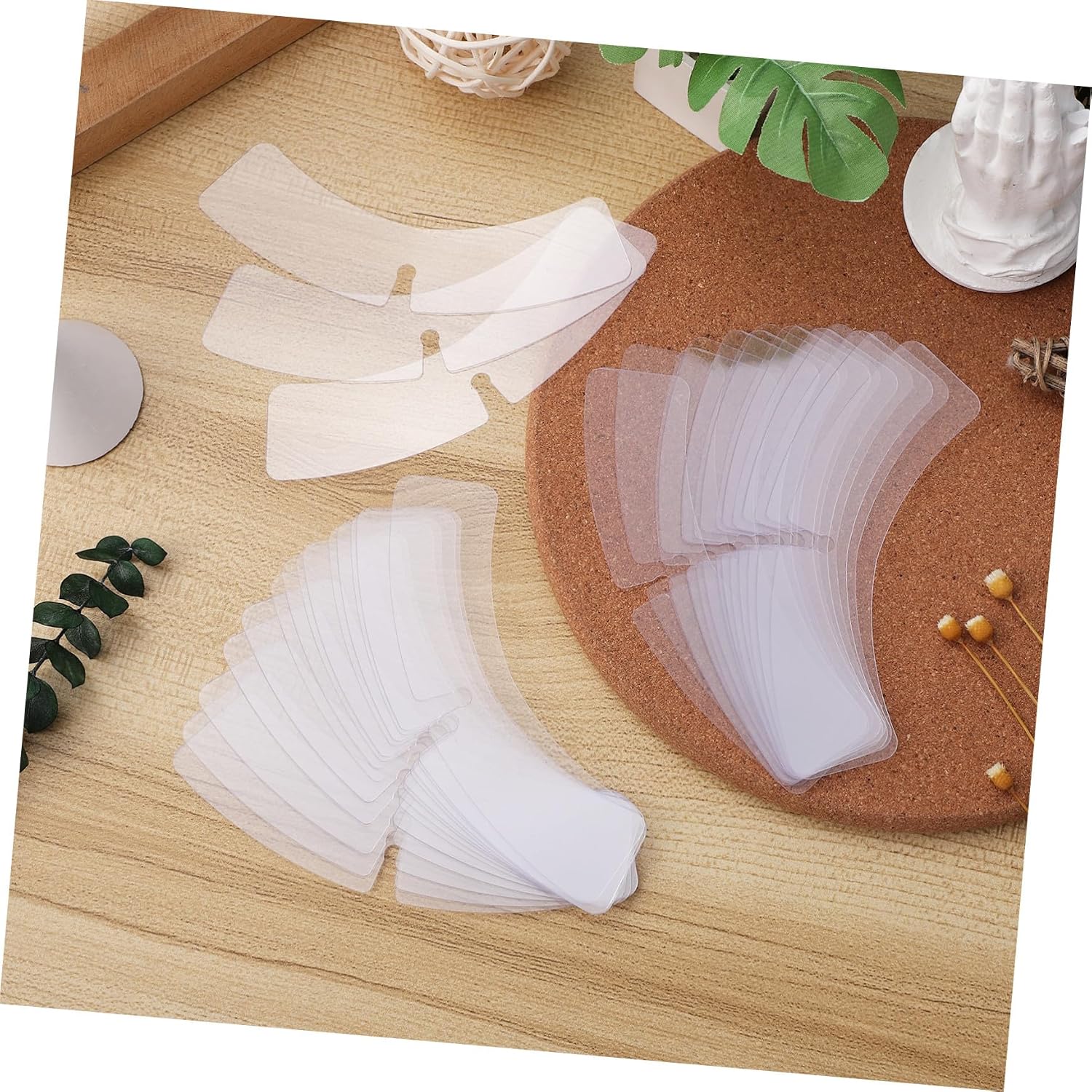 IMIKEYA 100pcs Plastic Shirt Collar Support Stays Collar Fixing Inserts for Men Women Dress Shirts Easy to Use Store