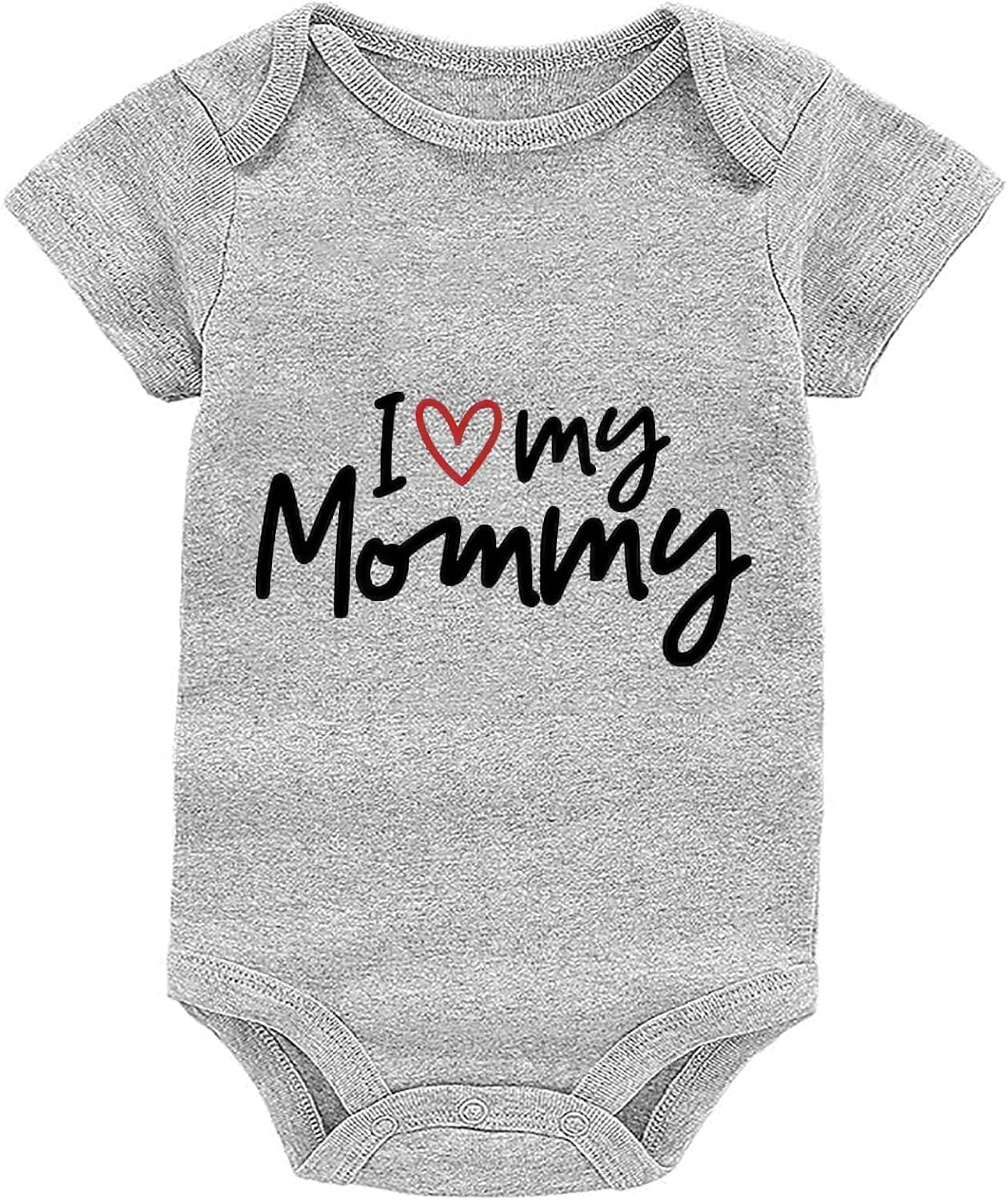 I Love My Mommy Bodysuit Baby Boy Girl Funny Outfit Short Sleeve Pregnancy Announcement Newborn Infant Romper