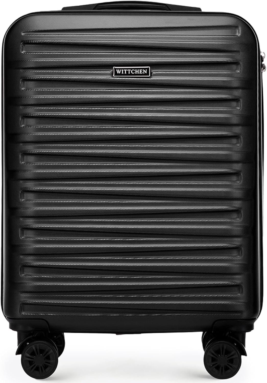 WITTCHEN Skyspeed Line Valise Cabine ABS Valise Coque Dure Valise de Voyage Valise à roulettes Petit Bagage Trolley Serrure à Combinaison Poignée télescopique 4 roulettes Noir WITTCHEN Skyspeed Line Valise Cabine ABS Valise Coque Dure Valise de Voyage Valise à roulettes Petit Bagage Trolley Serrure à Combinaison Poignée télescopique 4 roulettes Noir