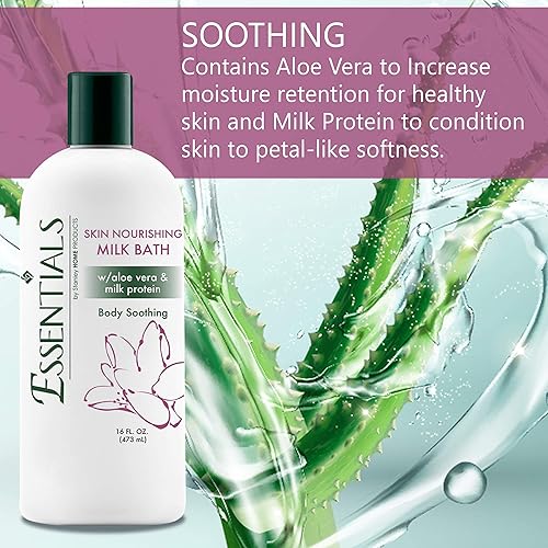 Vista 2 de Stanley Home Products A6808 Essentials - Baño nutritivo de leche para spa y hogar, hidratante y suavizante para la piel, fragancia ligera y fresca