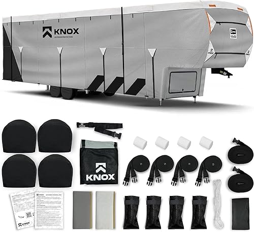 KNOX Cubierta para caravana de quinta rueda de 3 generación, tela APEX de 7 capas, antidesgarros, se adapta a remolques de viaje, caravana o