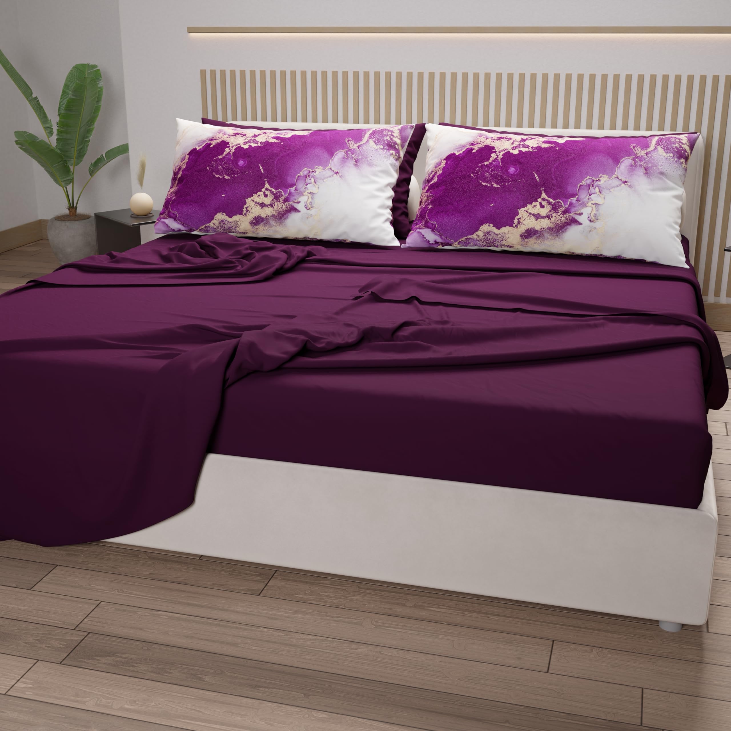 PETTI Artigiani Italiani, Double Bed Sheets in Cotton with Pillowcases in Digital Print - Image 3