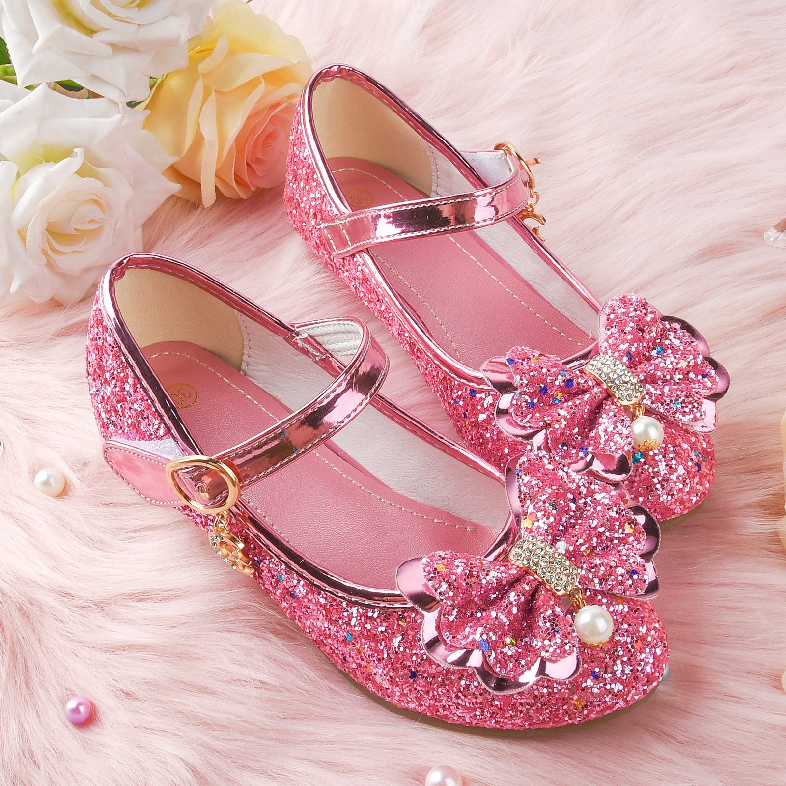 JerrisApparel Prinzessin Schuhe Mädchen Karneval Party Hochzeit Mary Janes