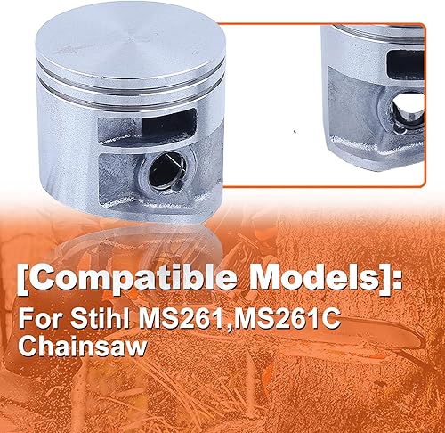 Miniatura 4 de Mtanlo 1141 030 2012 - Anillo de pistón para motosierra Stihl MS271, MS271C, MS 271, 271C, MS261, MS261C (1.760in)