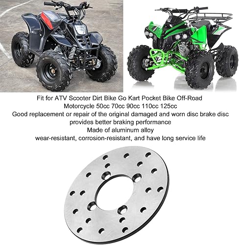 Miniatura 6 de Placa de freno de disco, rotor de freno de disco para scooter Dirt Bike Kart Pocket Bike Off?Road Motorcycle