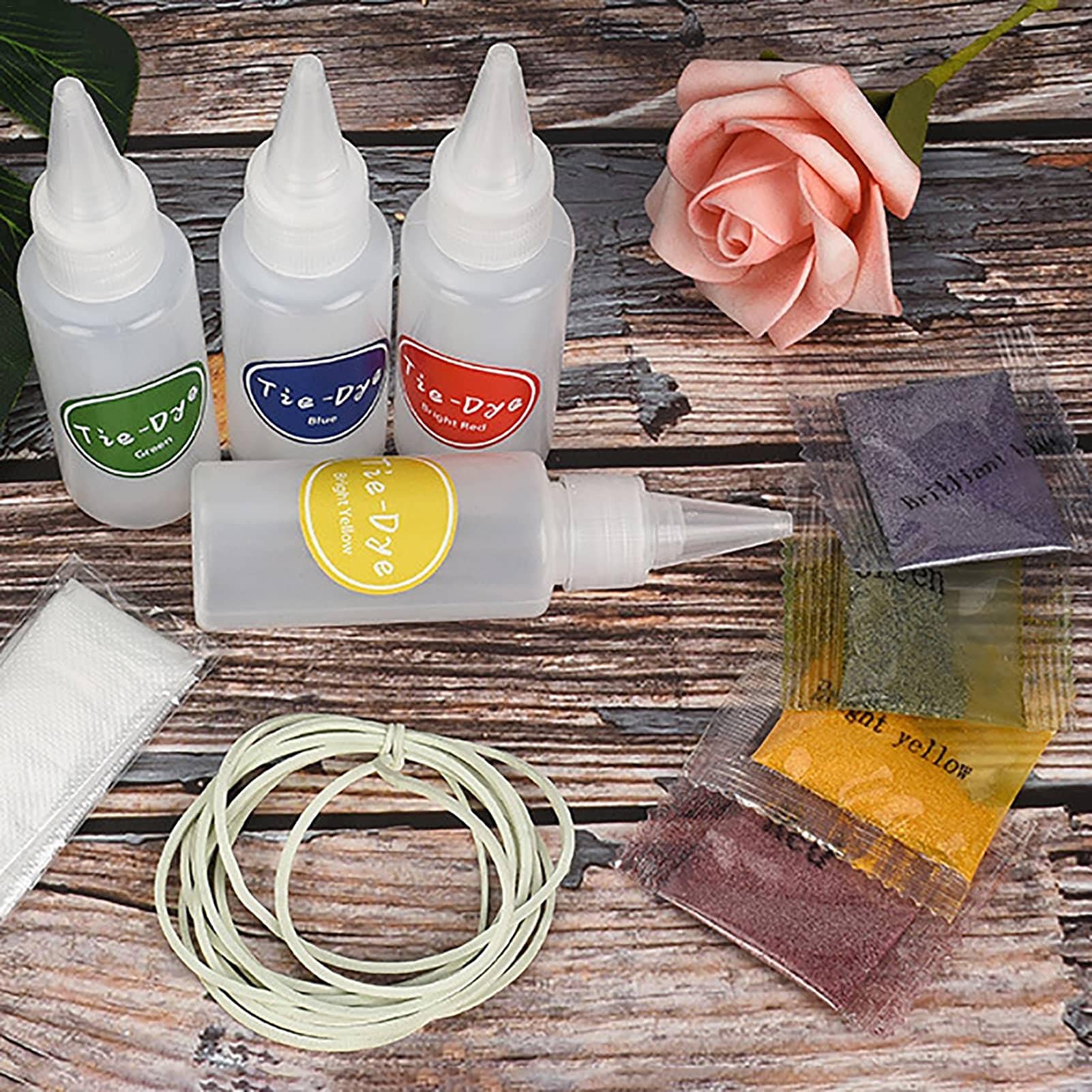 Amazon.co.jp: タイダイ染めキット 4色 絞り染め 無毒 綿・麻用 布用