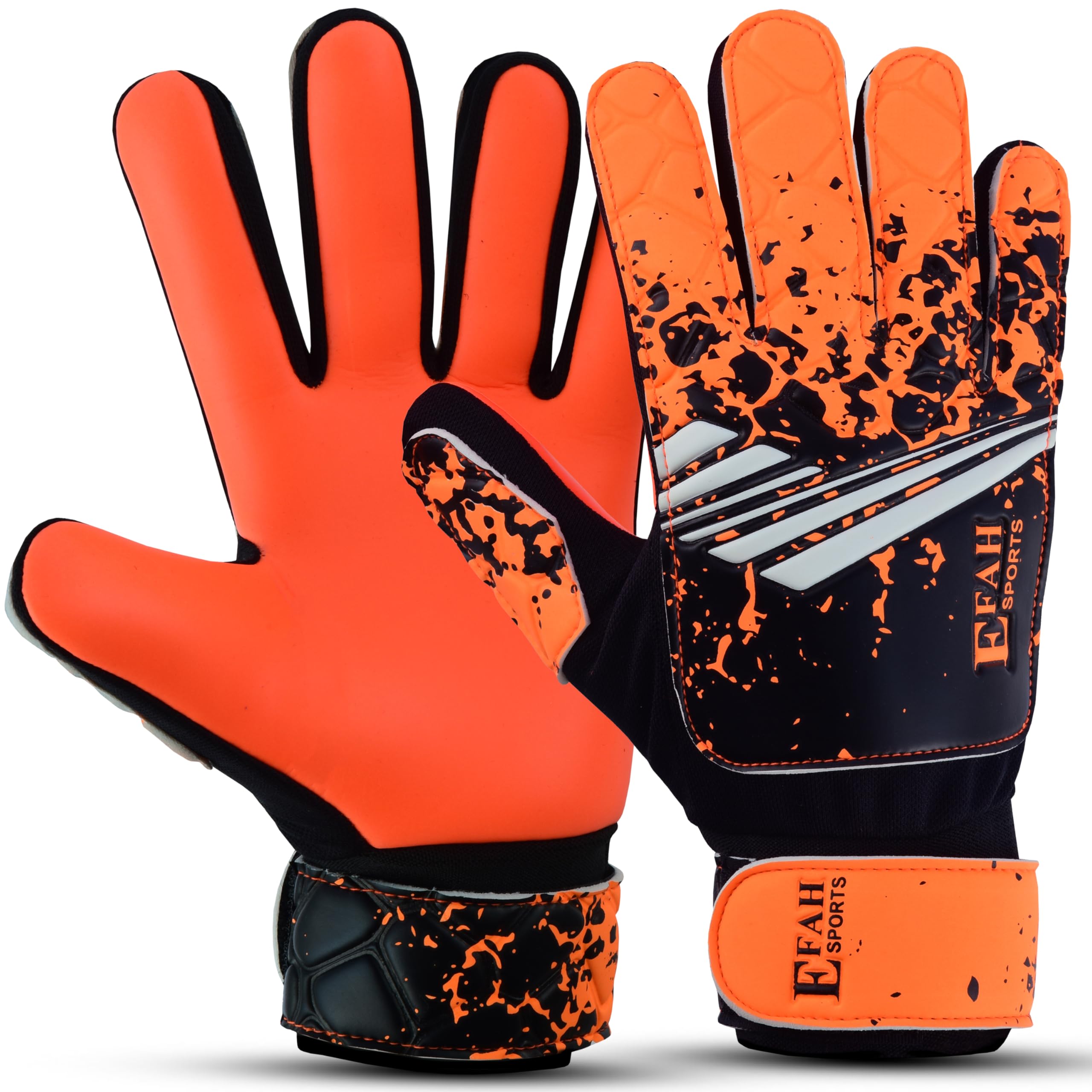 EFAH SPORTS Football Goalkeeper Gloves For Boys kids Children Youth Soccer Goalie Glove with Super Grip Palms