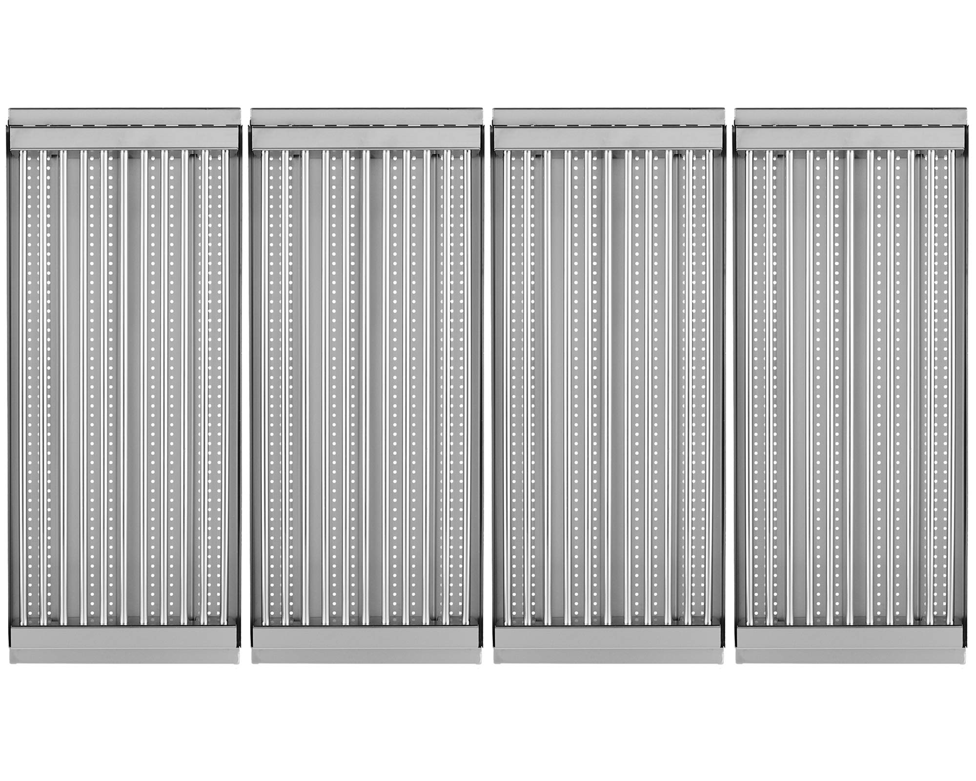 18 7/16" x 7 5/8" Stamped Stainless Steel Cooking Grate & Emitter Set for Charbroil Tru-Infrared Pre-2015 463271314 463241414 463271313 466241413 463224912 for Charbroil Grill Replacement Parts