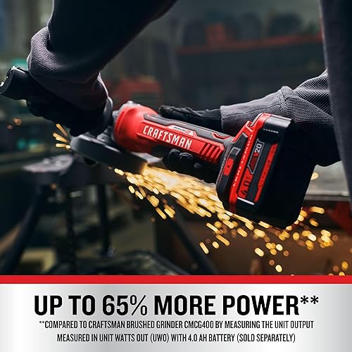Miniatura 3 de CRAFTSMAN V20 Cordless Angle Grinder, 4-1/2 inch, Bare Tool Only (CMCG451B)