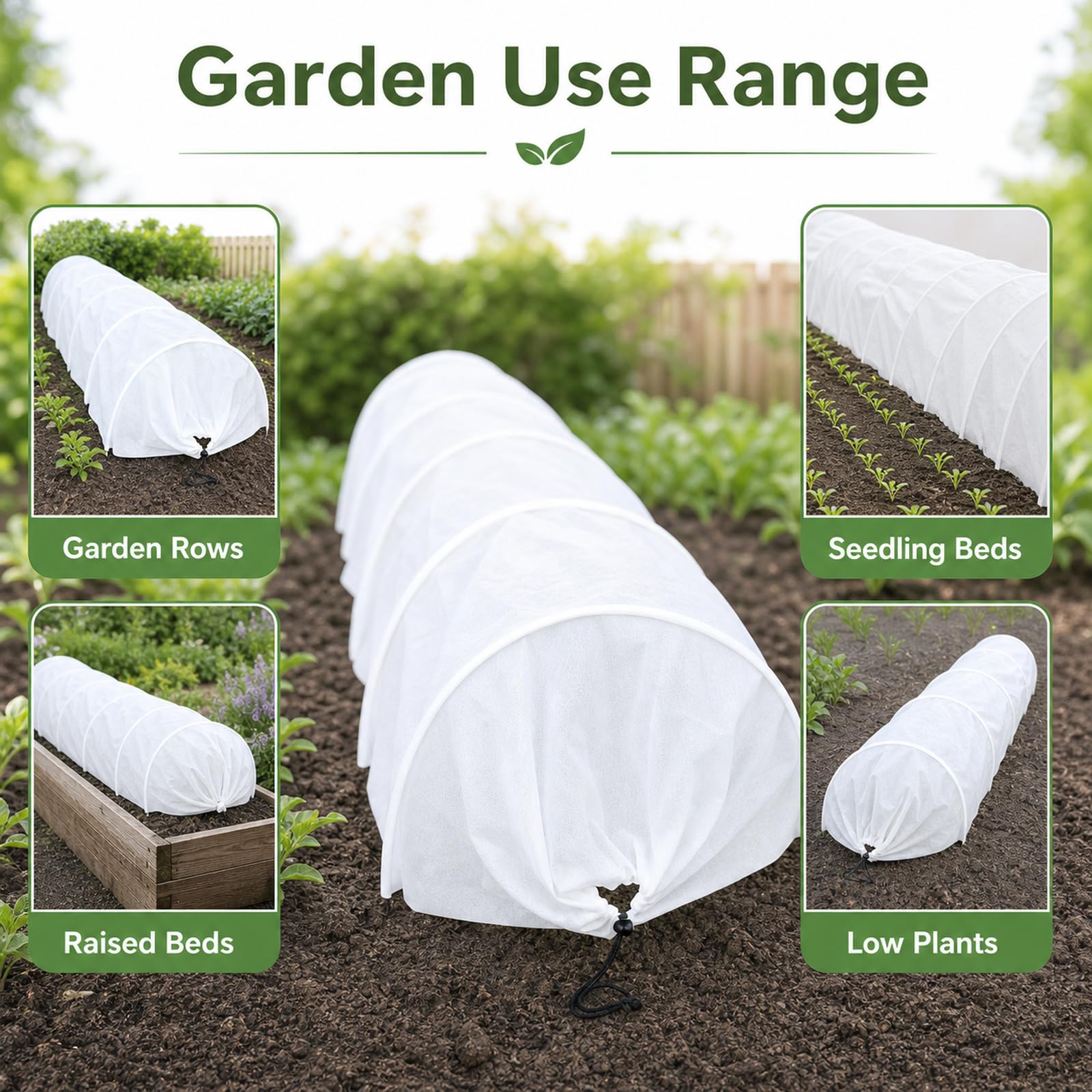 Túnel de Jardín,Túnel de Cultivo al Aire Libre,Red de Túnel de Cultivo de Jardín,Invernadero de túnel para Plantas con Marcos de Metal,para Verduras,Frutas,Hierbas