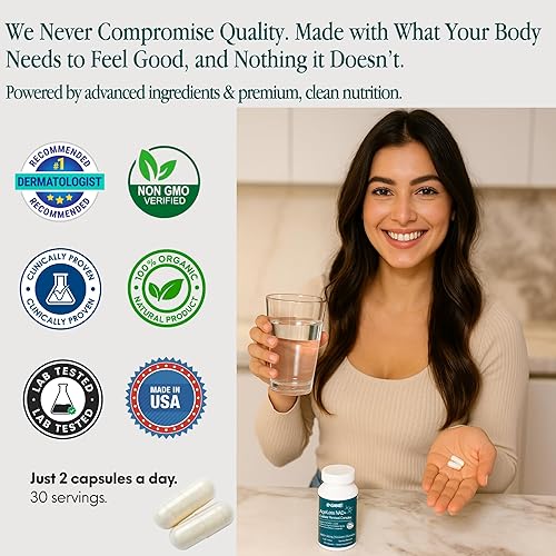 Miniatura 8 de Suplemento NAD+ avanzado con resveratrol y quercetina de 500 mg, NAD Advanced 500 mg, suplemento NMN, suplementos NR, NAD para mujeres y hombres