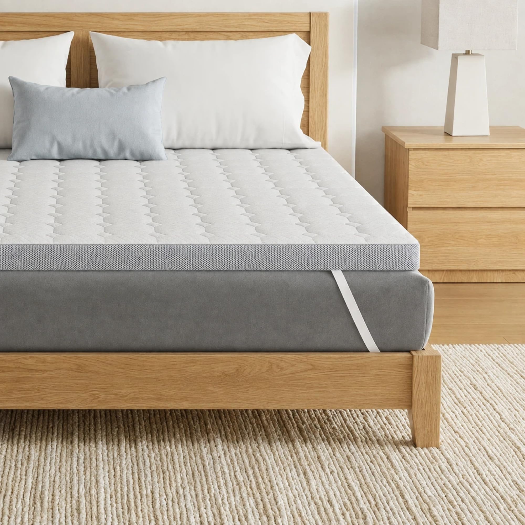 EGOHOME Matratzen Topper 90x200 | 7 Zonen Matratzentopper 7cm Höhe