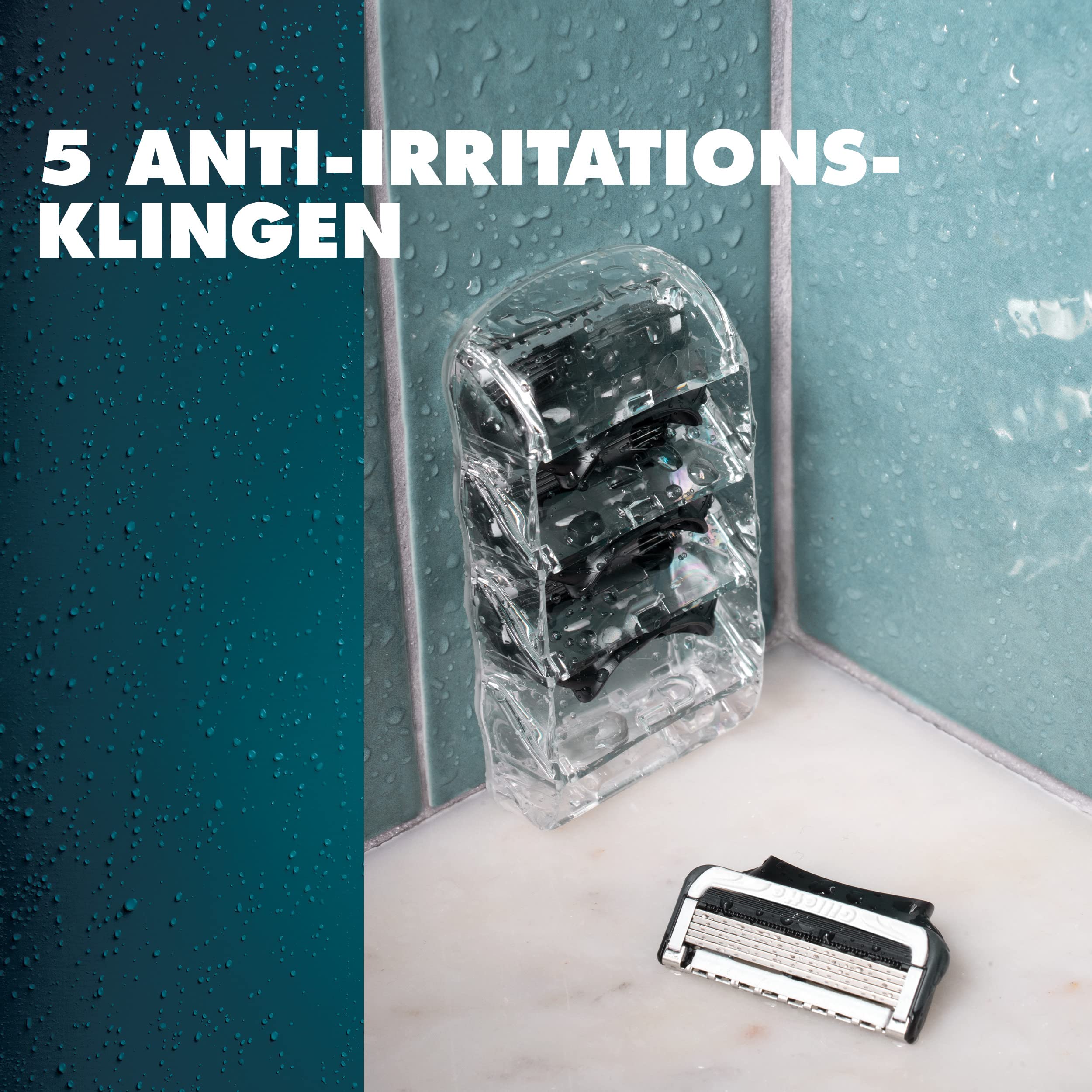 Gillette Body & Intimate Rasierklingen Herren — 12 Original Ersatzklingen für Nassrasierer, Klingen mit Verbesserten Gleitstreifen für Eine Sanfte und Einfache Anwendung — Dermatologisch Getestet