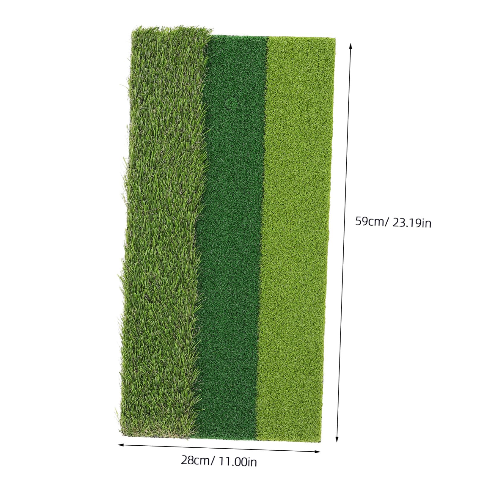 ARTSEWPLY Golf Driving and Chipping Mat Portable Tricolor Turf Pad for Practice Swing Accuracy Control for and Golf Facilities