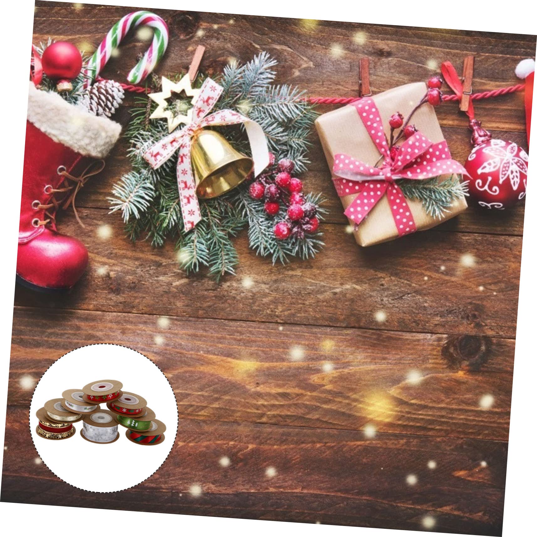 SEWACC 24stücke Teiliges Weihnachtsband-set Satin Und Organza Für Kreative Geschenkpäckchen Und Dekorationen Vielseitige Ribbons Verschiedenen Farben Für Festliche Anlässe Und