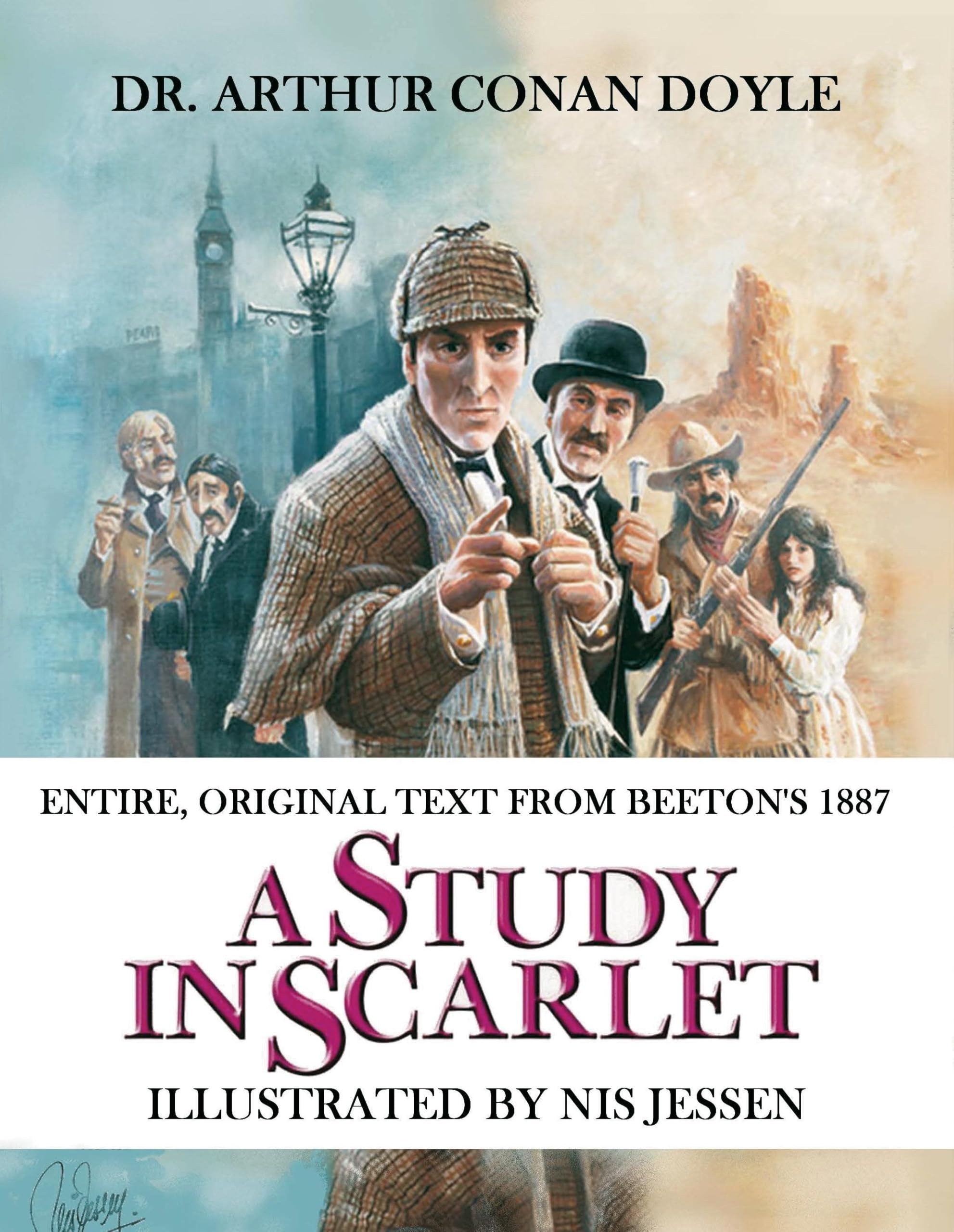 A Study in Scarlet: Illustrated by Nis Jessen