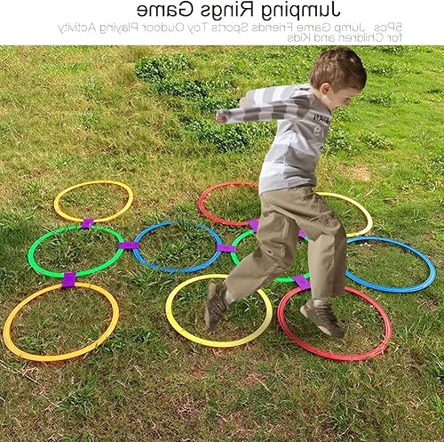 Miniatura 5 de Tnfeeon Juego de anillos, buena flexibilidad, juego ecológico para niños, para uso en interiores y exteriores
