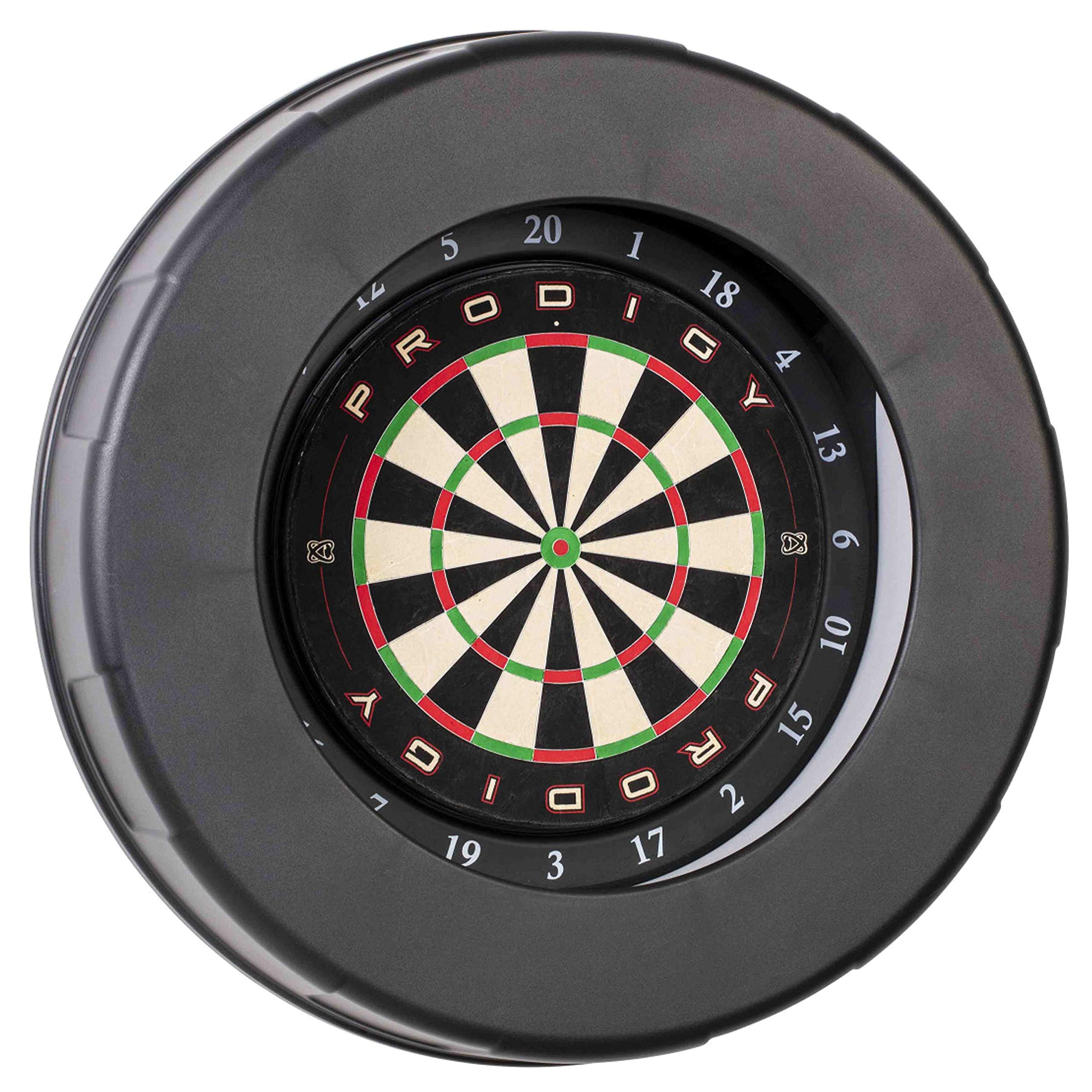 Prodigy Automatic Scoring Bristle Dartboard System - Automatic Scoring, Authentic Steel Tip Play, App Software, LED Lighting
