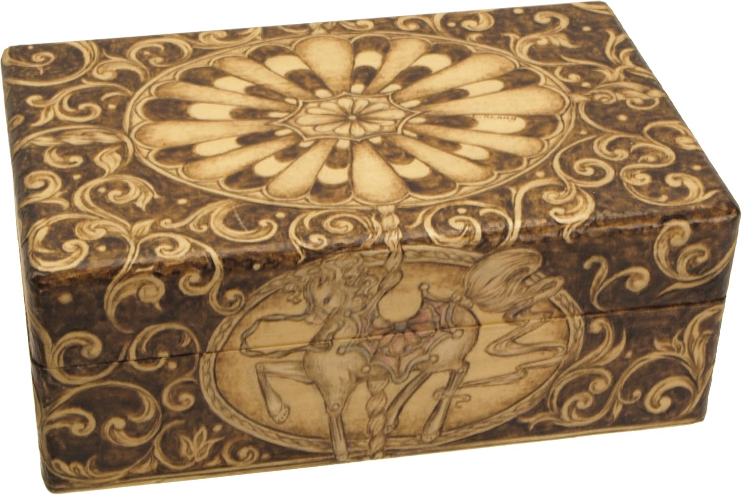 Walnut Hollow Unfinished Wood Roomy Box with Hinged Lid for Arts, Crafts and Home Decor Brown : Arts, Crafts & Sewing